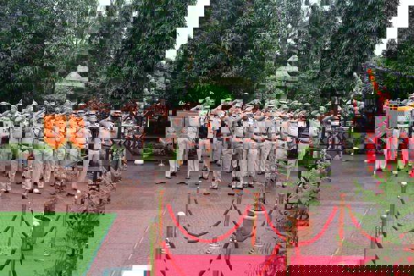   WS CRPF celebrated the 79th IndependenceDay at 102 RAF, Taloja, Navi Mumbai. IG WS, Sh. Virendra Agrawal hoisted the NationalFlag.