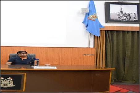 Dr. Arvind Kumar Singh, Sci/Engr SF, SIPG/SAC, in an indoor session