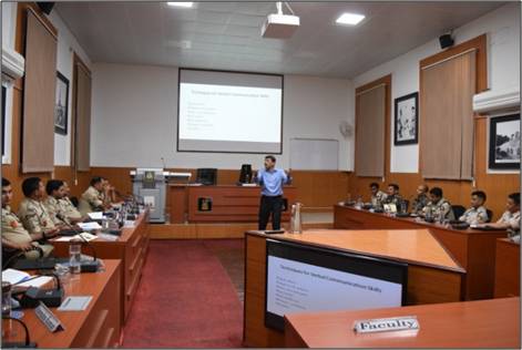 Sh. Rameysh Sharma, Soft Skills Trainer, in an indoor session