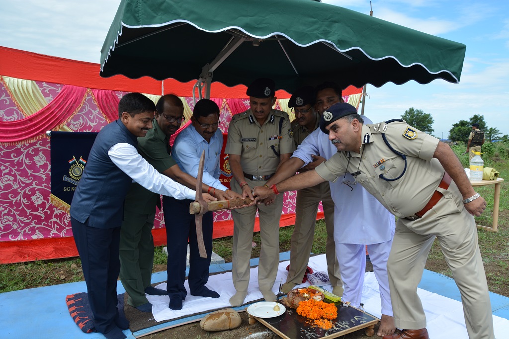   Boundary wall Foundation stone of GC Hiranagar laid by Sh. S.N.Shrivastava, IPS Spl. DG J&amp;K Zone CRPF, Jammu on 3rd Aug 2016