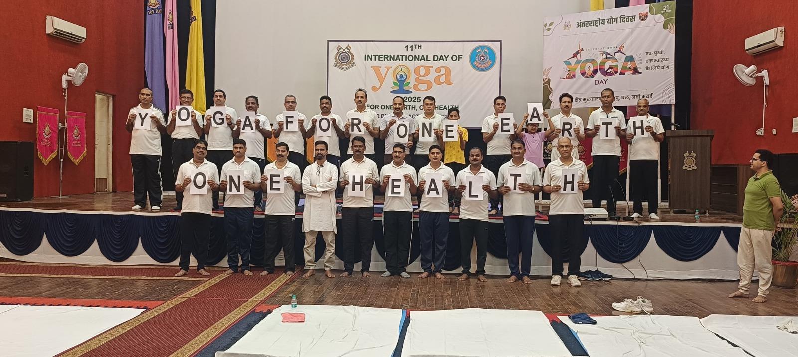 Yoga for Vasudhaiva Kutumbakam , Western Sector CRPF & 102 RAF