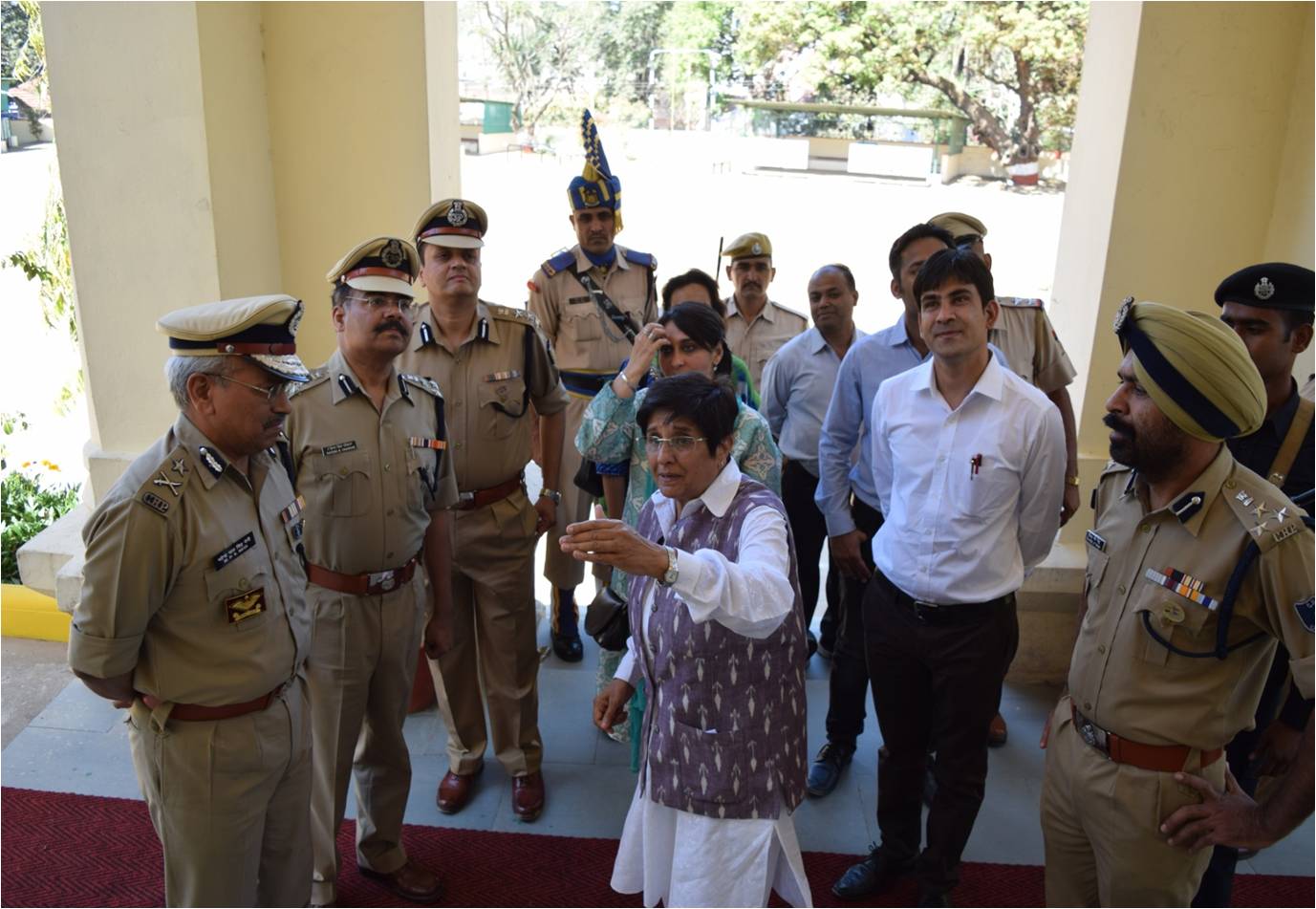   माननीय उप राज्यपाल, पुडुचेरी, श्रीमती किरण बेदी आ.सु.अ. भ्रमण के दौरान