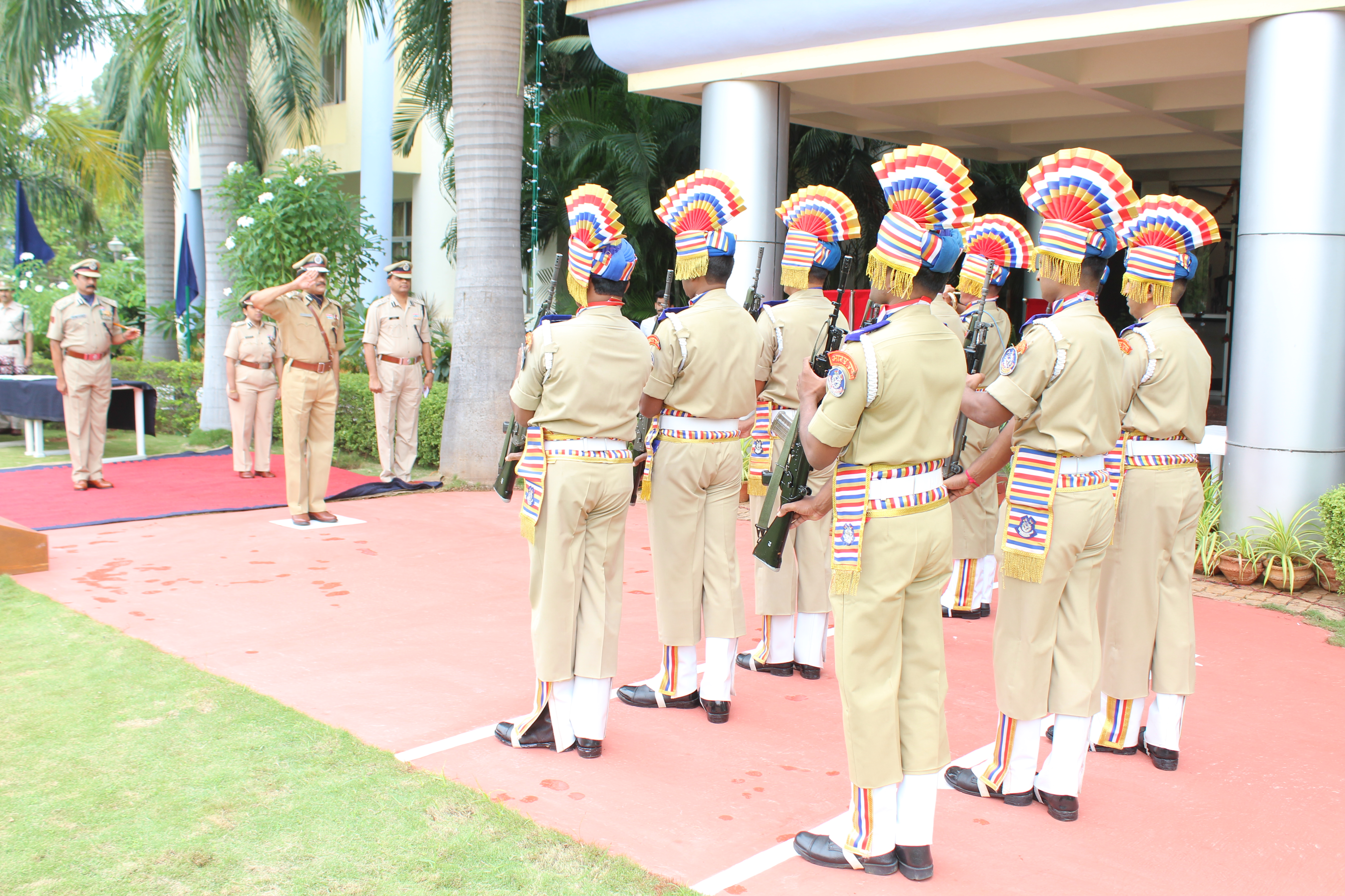 ७२वीं स्वतन्त्रता दिवस समारोह दक्षिणी क्षेत्र के रि पु बल के प्रांगन में