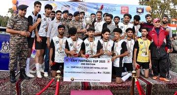 CLOSING CEREMONY OF CRPF FOOTBALL CUP 2025 SRINAGAR SECTOR CHAMPIONSHIP