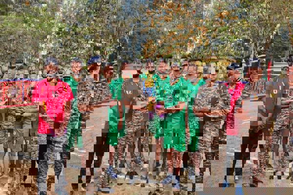 महानिदेशक ने  समूह केंद्र इम्फाल का दौरा किया।