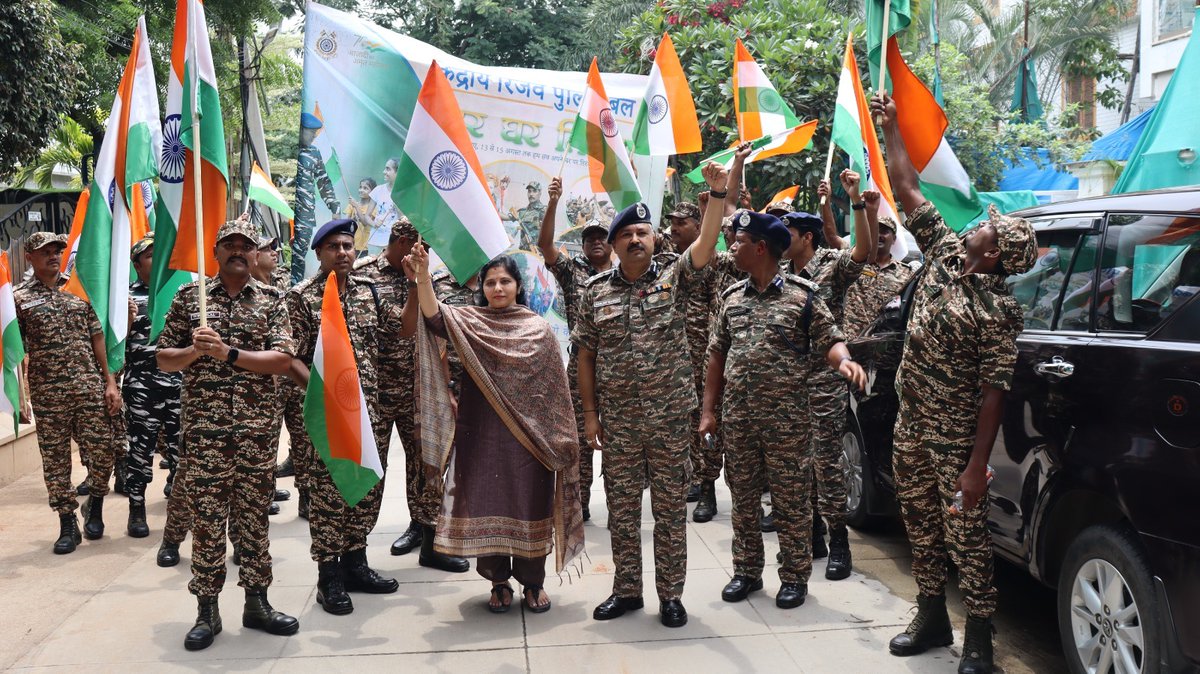 Har Ghar Tiranga, Rally organized by southern sector, CRPF