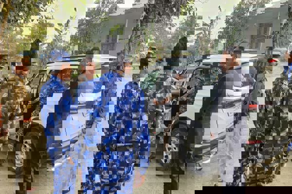 महानिदेशक का 114 बटालियन का दौरा