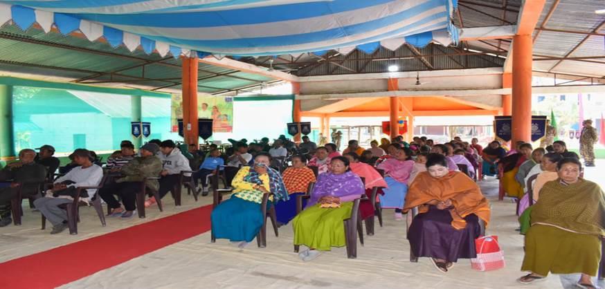 169 Bn CRPF Organized a Civic Action Programme at Lamlong Govt. Higher Secondary School