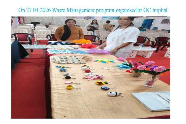 On 27-04-2026 Waste Management Programme Oragnised At GC IMPHAL